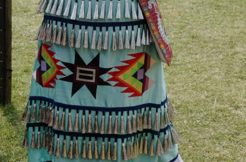 Traditional Jingle dress at Pow Wow