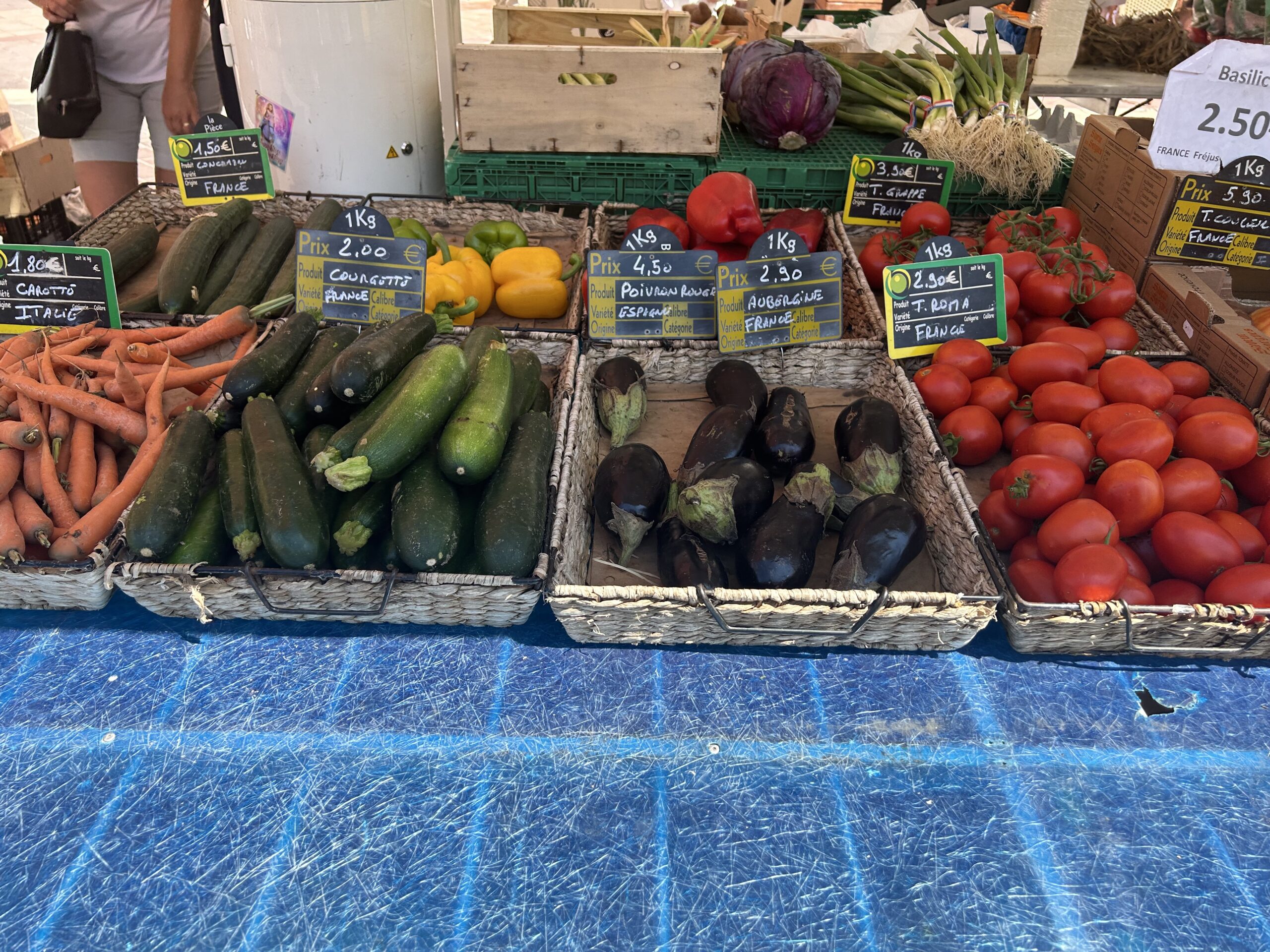 Vegetable on display at Saleya Market, Nice, France
