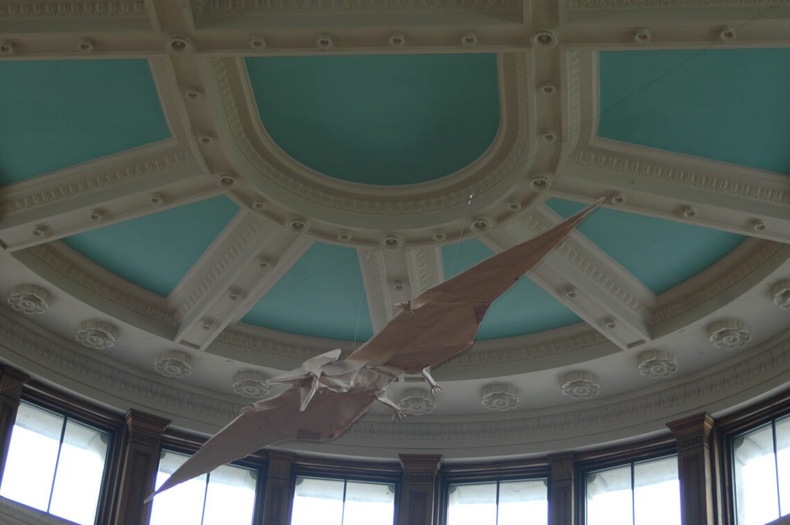 Ceiling of Repath Museum with Dinosaur Display