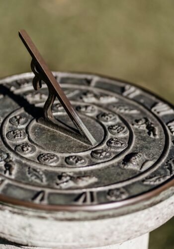 close up of a sundial