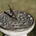 close up of a sundial