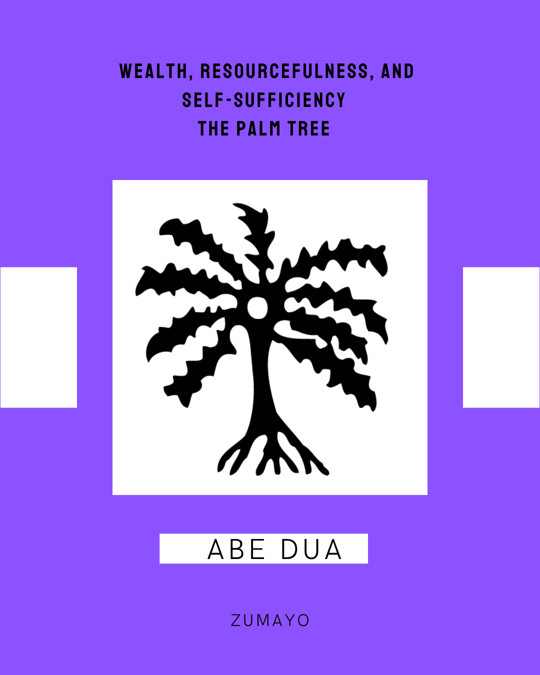 Abe Dua Adinkra Symbol of Self Sufficiency, Resilience