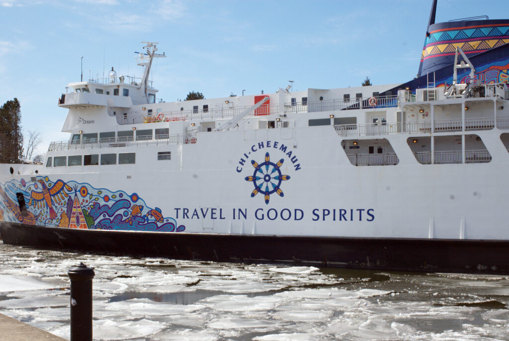 Chi Cheemaun berthed at Owen Sound Harbour © J. L. James