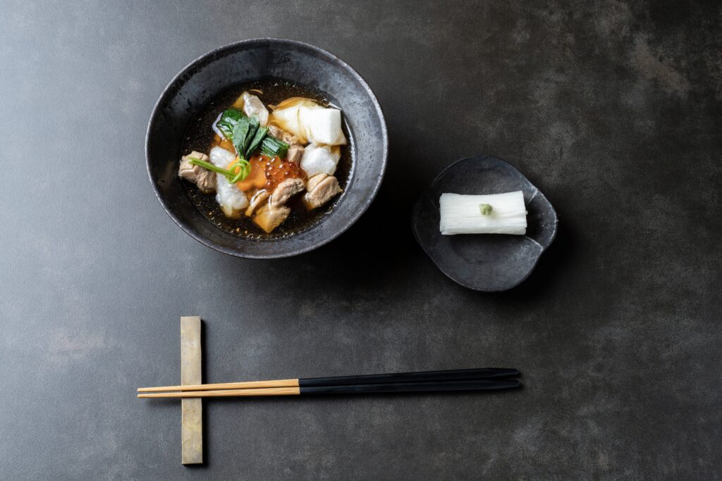 Japanese meal presentation by hiro kazutouwaku